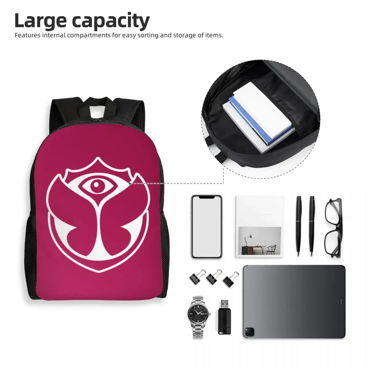 Custom Tomorrowland Travel Backpack Women Men School Laptop Bookbag College Student Daypack Bags