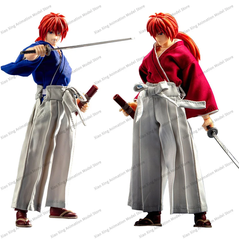 Dasin Model Rurouni Kenshin HIMURA KENSHIN Sagara Sanosuke Shishio Makoto PVC Action Figure Anime Greattoys Kensin Model Toy