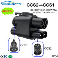 Energy Highway CCS2 to CCS1 400A EV Charger Adapter CCS2 DC to CCS1 Electric Vehicle Charger Fast Ev Charging Adapter