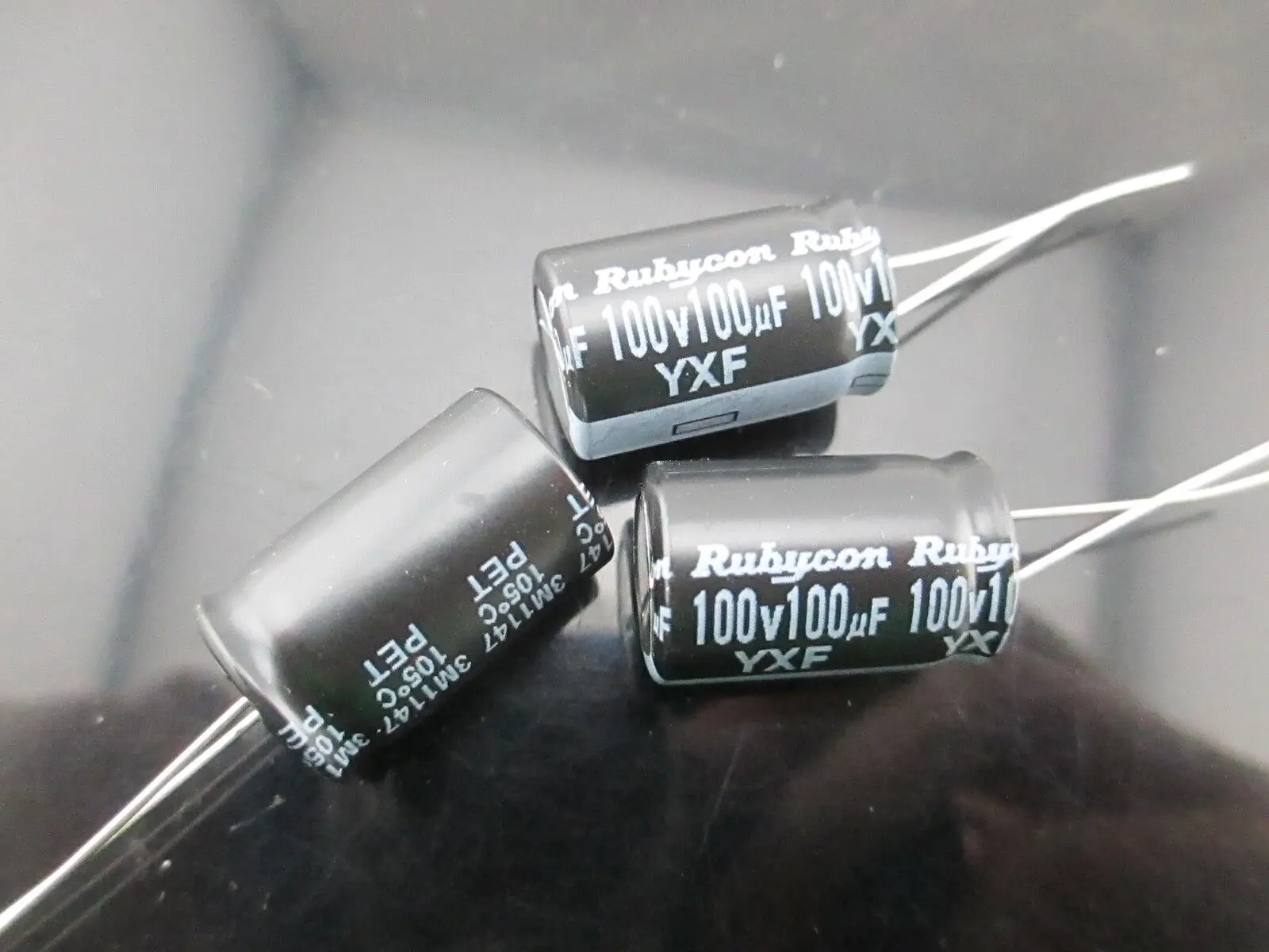 10pcs RUBYCON YXF 100uf 100v 100mfd electrolytic Capacitor 12.5*20mm