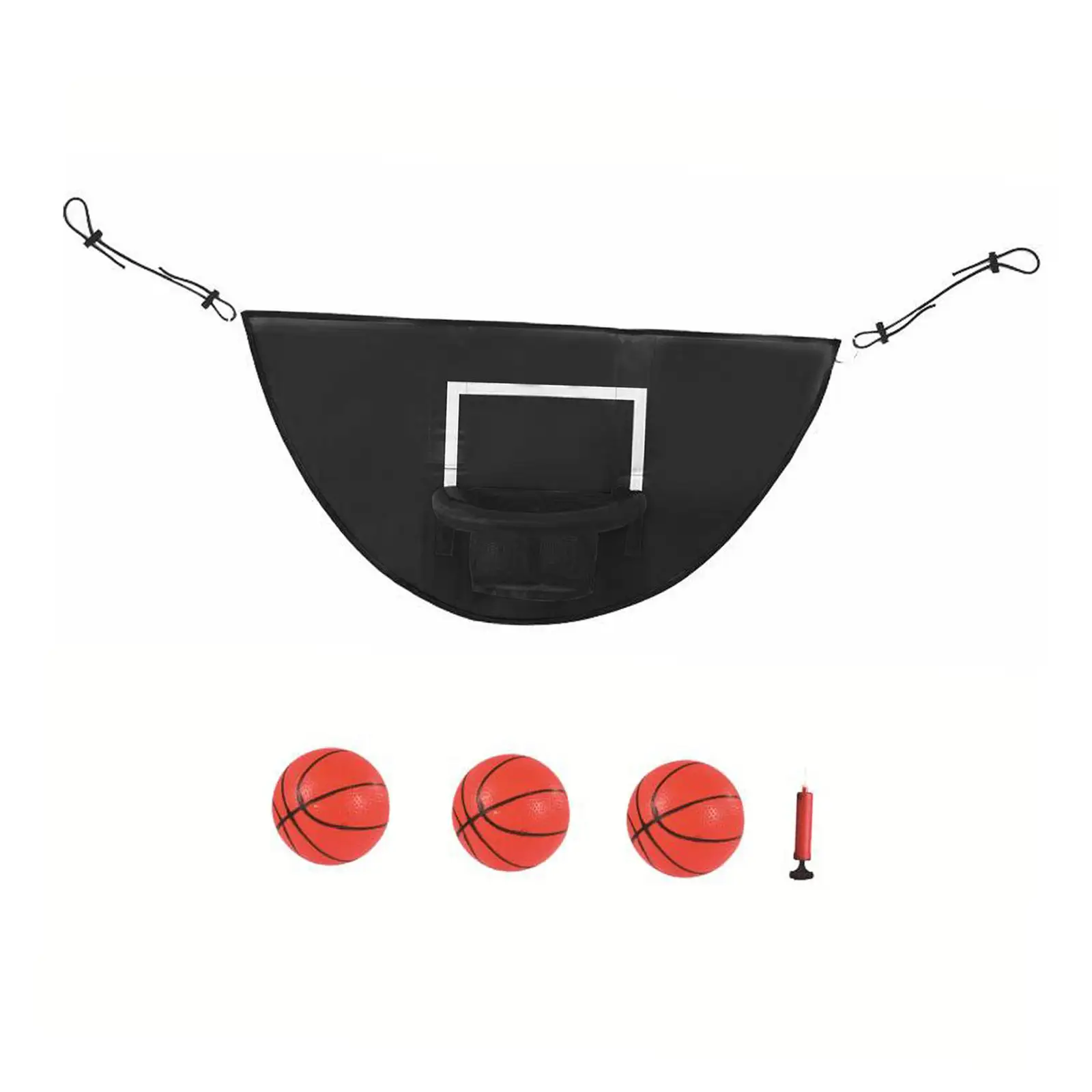 Mini-Trampolin-Basketballkorb-Torspiel, robust für Dunking, wasserdicht