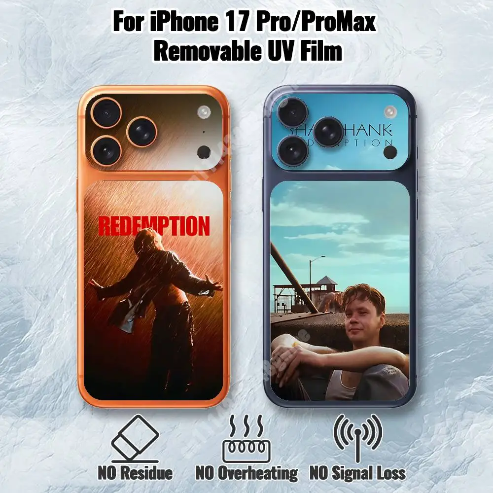 The S-Shawshank Redemption Removable UV Film for iPhone 17 Pro 17 ProMax Protective Sticker