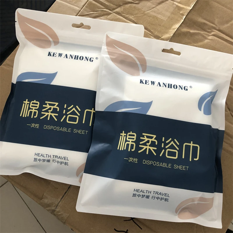 2Pcs/Lot Hotel Thicken Disposable Towels Soft Face Bath Portable  Washcloths Essential Business Travel Camping Outdoor Activity