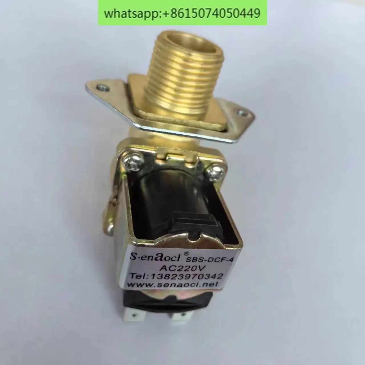 

Универсальный льдогенератор, впускной клапан для воды, электромагнитный клапан AC220V, полностью медный 4-точечный, переключатель расхода воды, клапан пополнения воды