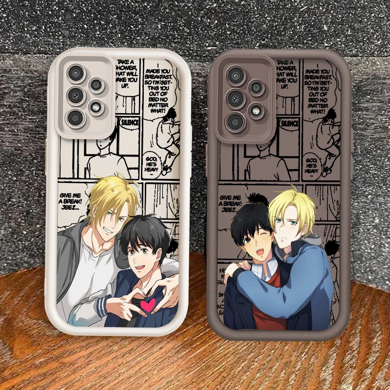 Banana Fish Anime Cool For Samsung A73 A71 A54 A53 A52 A51 A33 A32 A21S A14 A13 A12 A03 A04 A05 5G Eye Ladder Back Phone Case