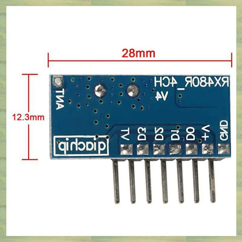 N15R-2X Wireless RX480E-4WQB 433Mhz RF Module Transmitter And Receiver 3 Sets 4 Channel Output Link Kit For Remote Control