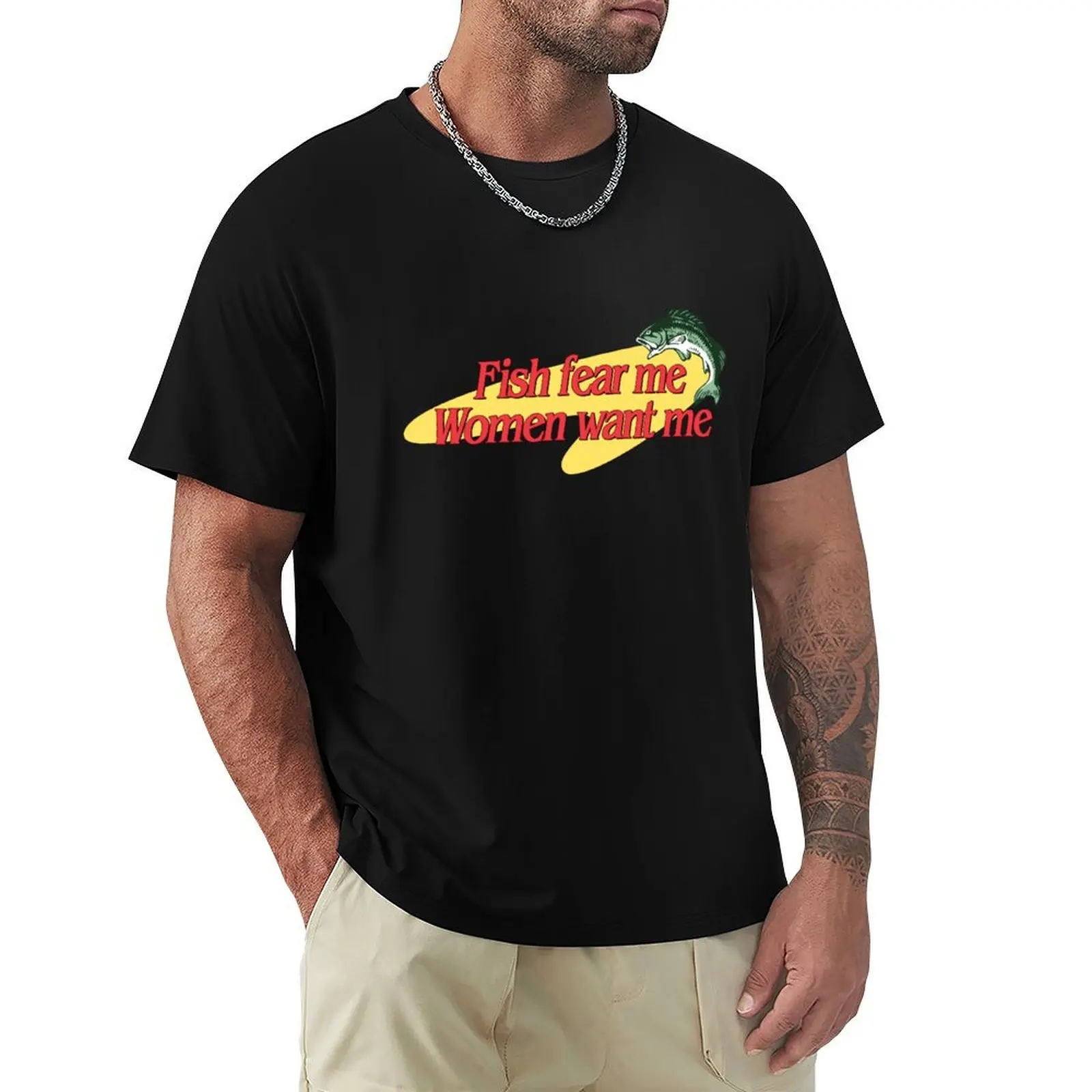 

Fish Fear Me Women Want Me T-Shirt Halloween Theme T-Shirt