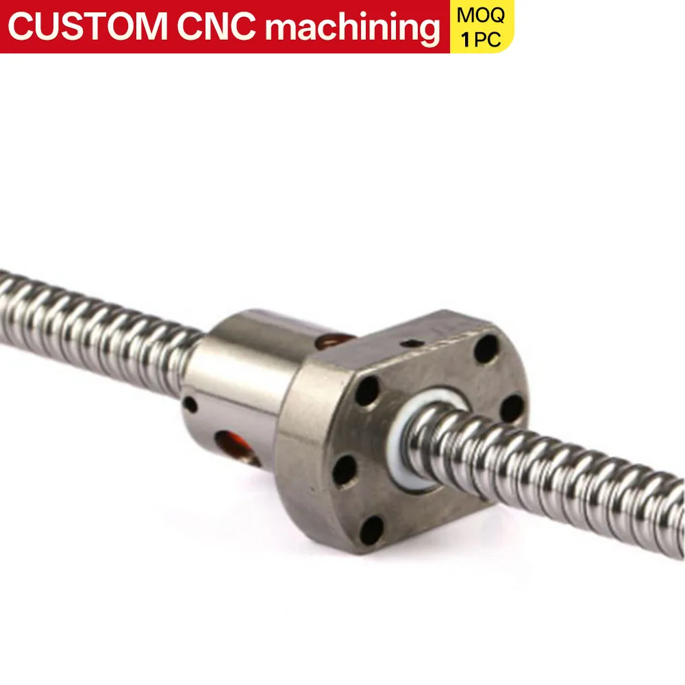 Custom CNC precision ball screws single piece minimum order High-precision transmission ball screws 150-650mm with single nut