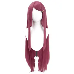 Anime Uzumaki Kushina Cosply Wig Wine Red (Uzumaki Kushina-RED  Hair Heat Resistant Cosplay Wig
