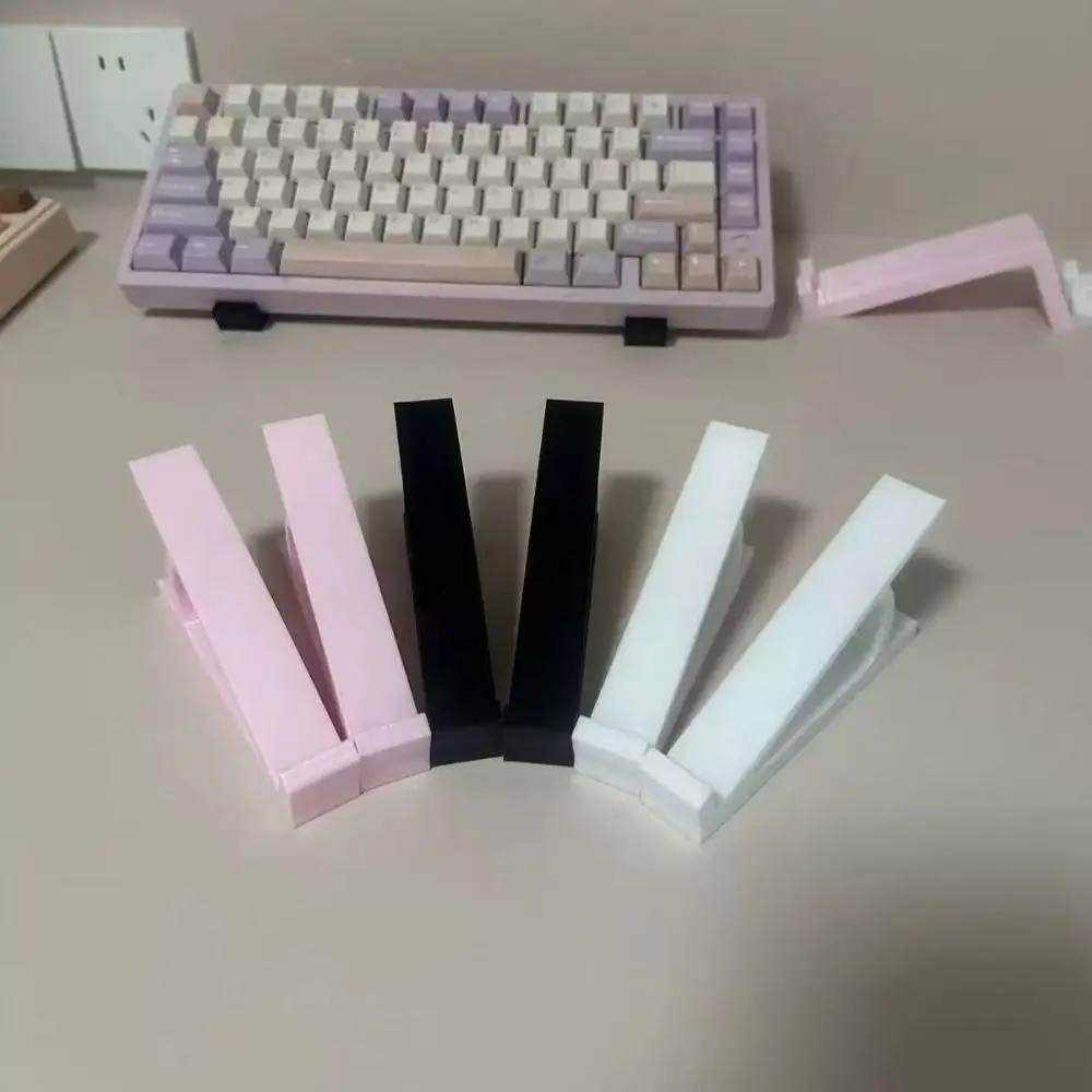 1 Pair Portable Keyboard Elevated Stand Raised Keyboard Angle Accessories Computer Keyboard Riser Plastic Monitor Holder