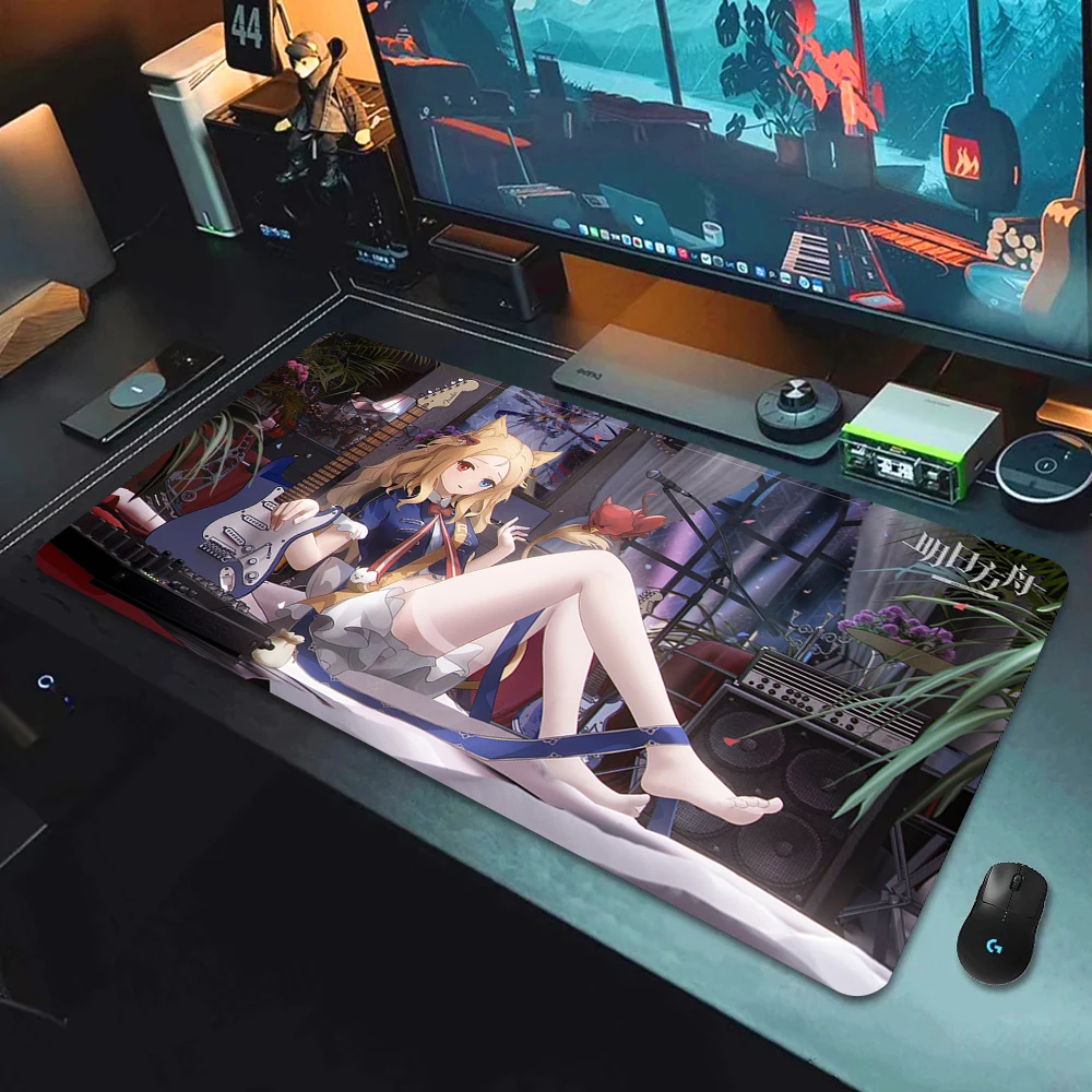 Großes Speed Fantasy Tactical Girl Gaming-Mauspad, rutschfeste Gummi-Schreibtischunterlage mit genähten Kanten, übergroße Schreibtischunterlage für PC-Gamer, Laptop, langlebig