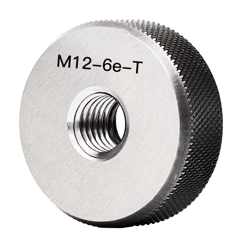 1SET(1*GO+1*NOGO) M2-M50 Non-Standard Metric Fine Tooth Thread Ring Gauge 6e Measure Tool M2M3M4M5M6M8M12M18M20M22M24M27-M50