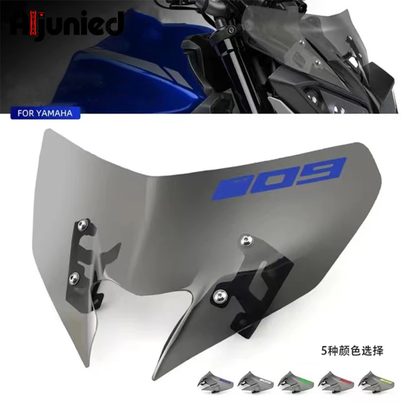 Applicable to Yamaha MT09 modified windshield locomotive front windshield deflector and windshield mirror accessories