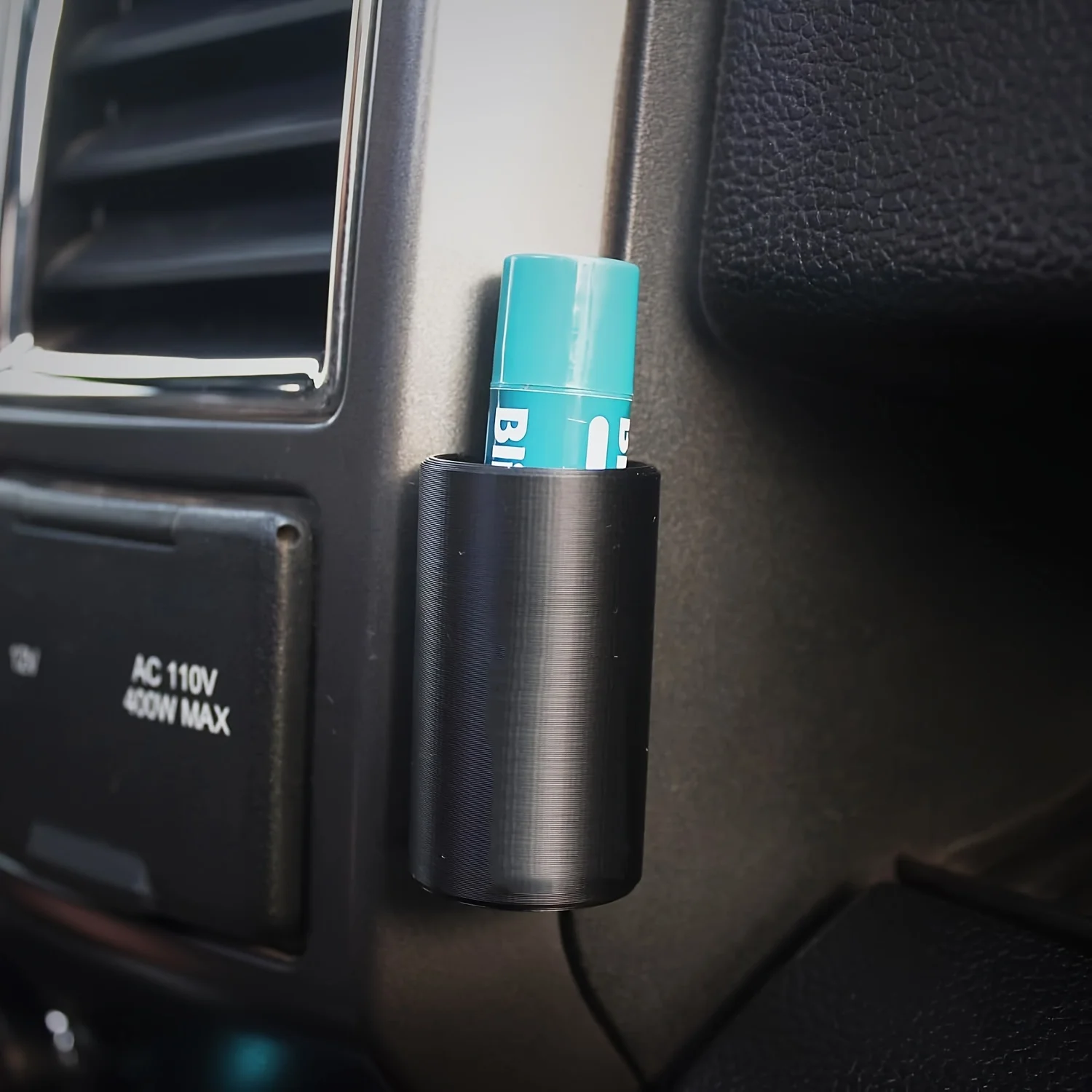 Porta rossetto per auto da 1 pezzo Organizzatore portatile in silicone per piccoli oggetti Nero per cosmetici e accessori Porta organizer unisex