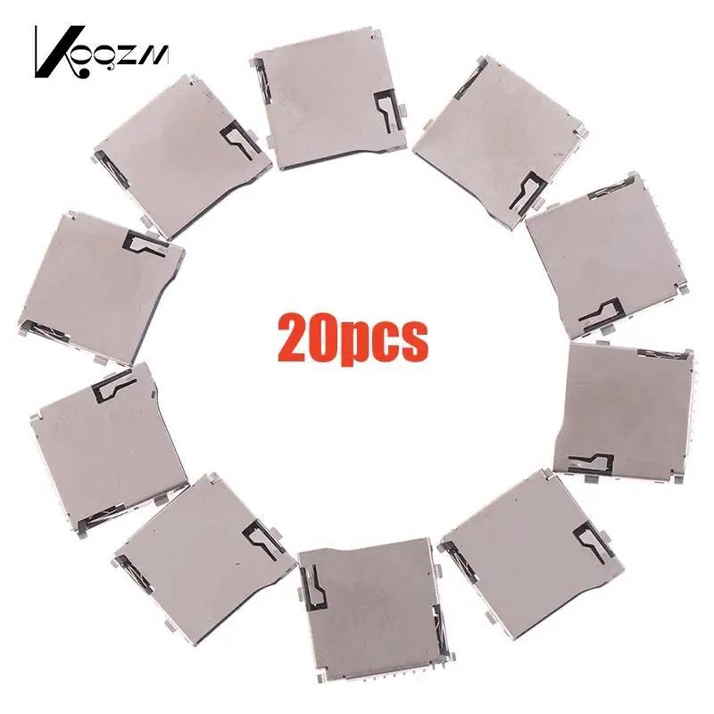 20pcs Push-Push Type TF Micro SD Card Socket Adapter connettore PCB automatico 1.5*1.5*0.2cm