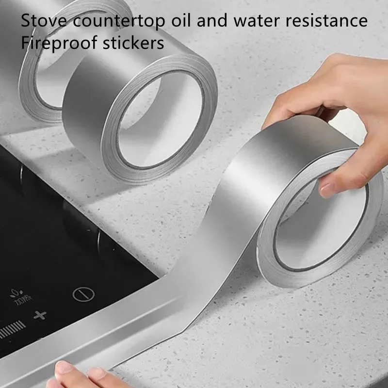 Aluminum Foil Tape Waterproof Sink Sticker Mold Resistant Countertop Insulation Aluminum Foil Tape Kitchen Bathroom Gap Tape