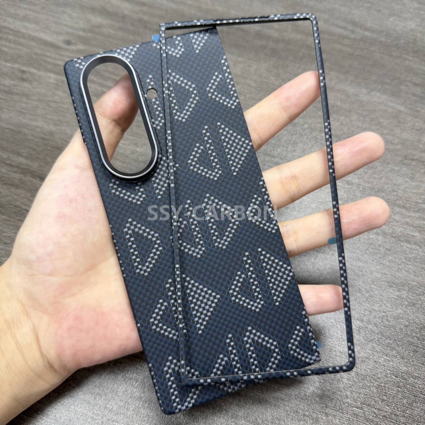 

Настоящий чехол из углеродного волокна для Samsung Galaxy Z Fold 7: арамидный, магнитный MagSafe, ультратонкий, прочный, бронированный чехол для Fold7
