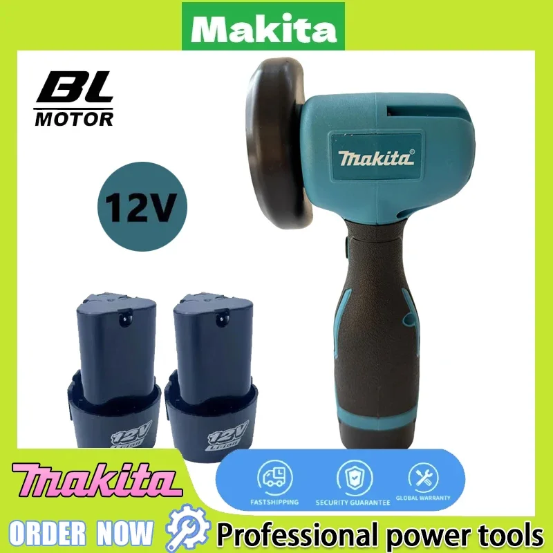 

Аккумуляторная мини-угловая шлифмашина Makita 12В с полировочным диском и алмазным отрезным кругом, беспроводная