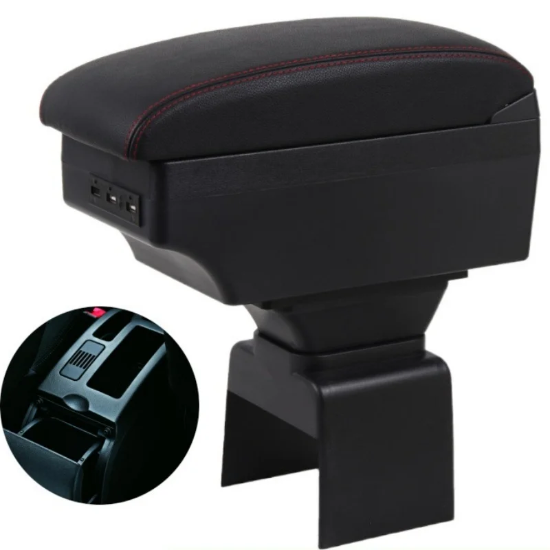 For Peugeot 307 for Peugeot 307 CC Car Armrest Box Central Store Content Car-styling Decoration with Cup Holder USB Accessories