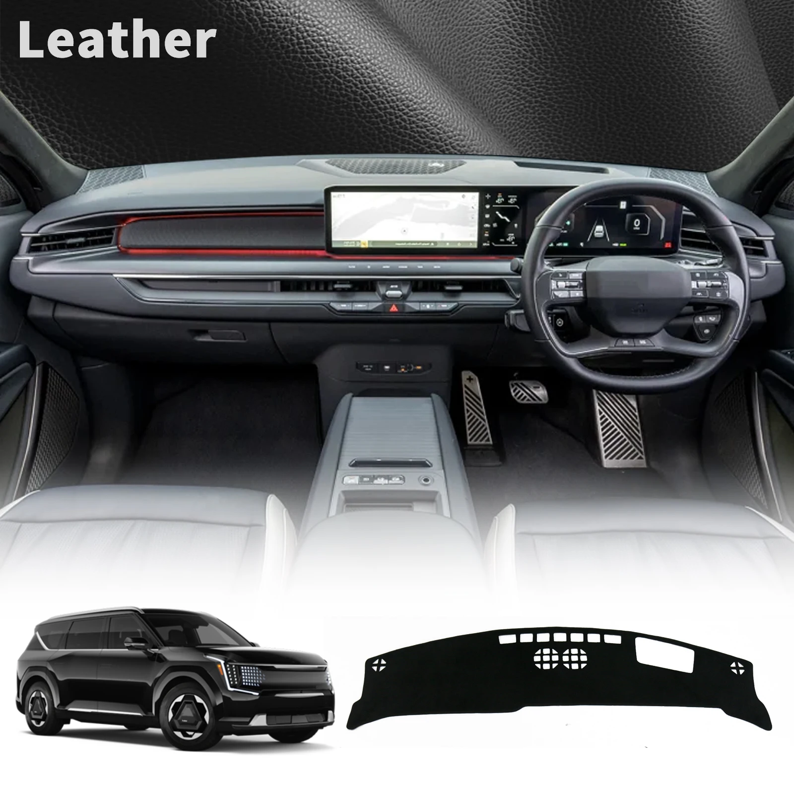 

for Kia EV9 2024 2025 2026 MV GT Line Car Dashmat Dashboard Cover Pad Accessories DashMat Sunshade Protective Carpet