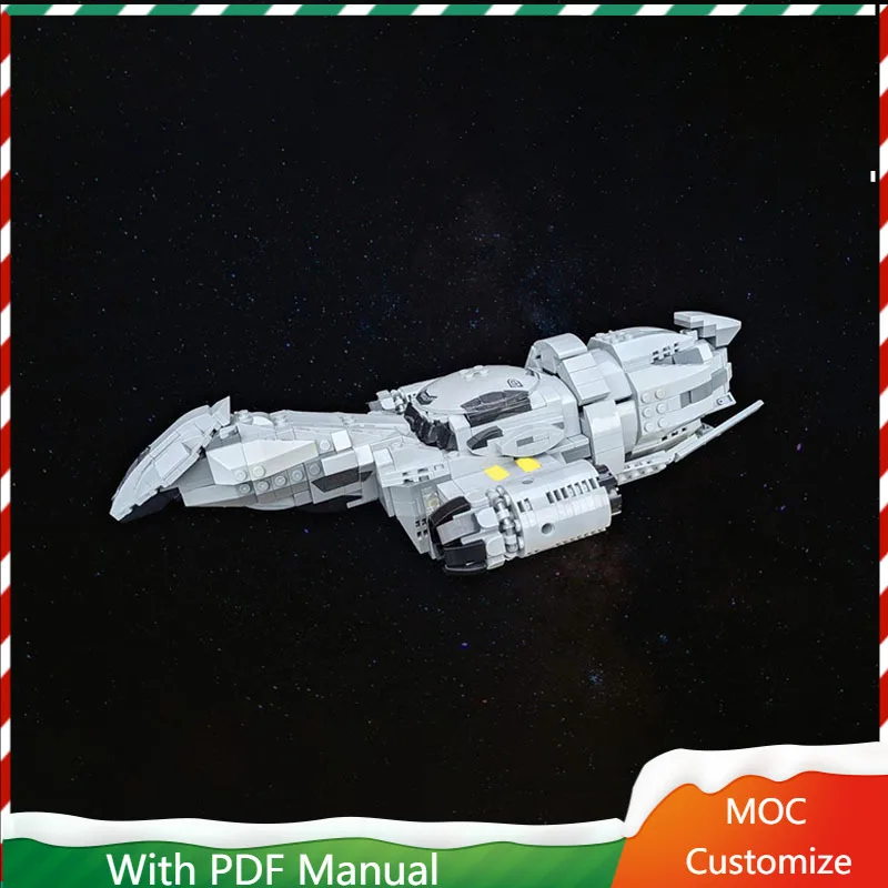 

New 914 PCS Hot Selling MOC White Spaceship Model Modular DIY Building Blocks Kids Assembly Display Toys Festival Surprise Gift