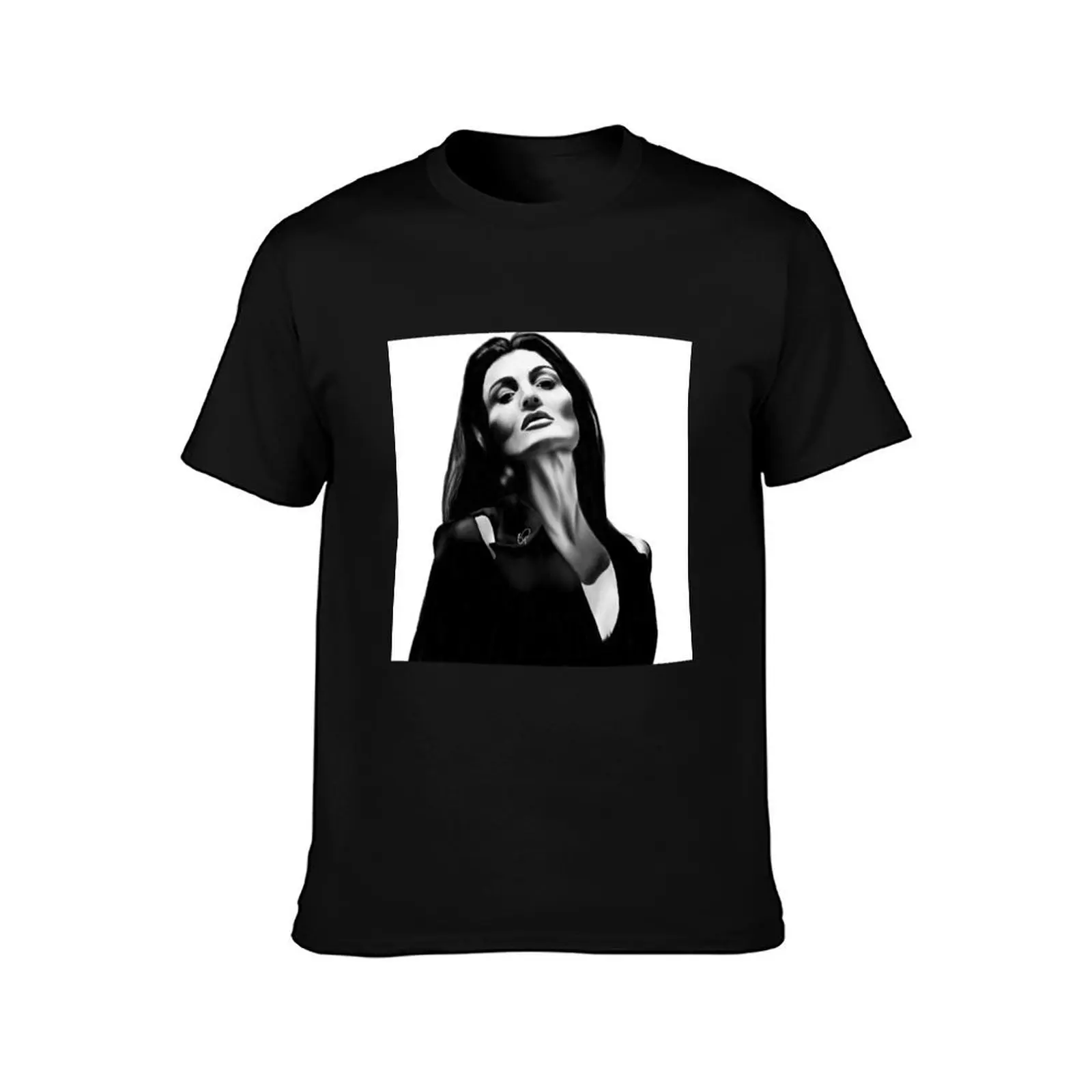 Lyne Renée photoshoot T-Shirt Basic Solid Color Short Sleeve Cotton Top T-Shirt