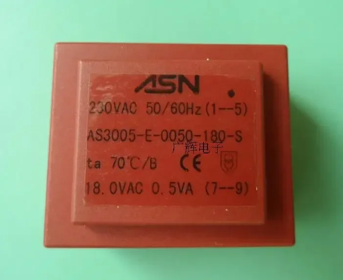 0.5VA 230V to 18V potting transformer AS3005-E-0050-180-S instead of 44961