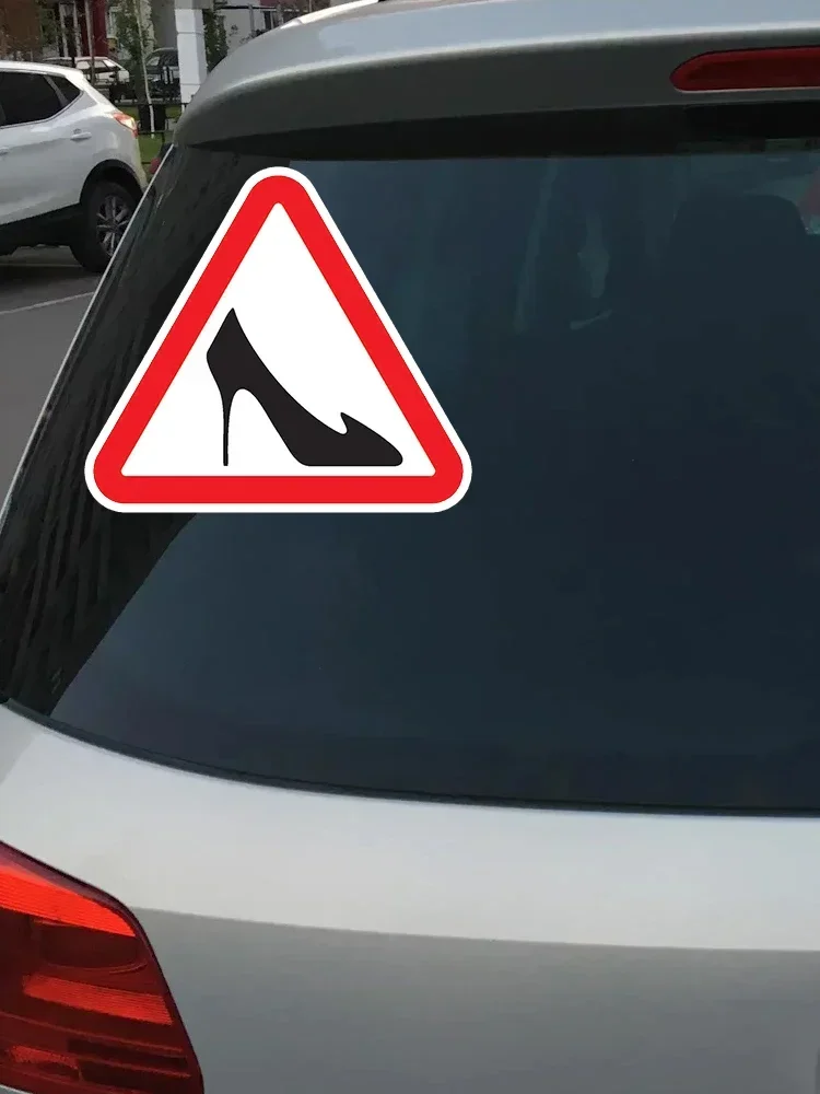 Creativity High Heel Modeling Personality Car Stickers PVC Hot Selling Auto Window Bumper Waterproof Quality Decals 13cm*12cm