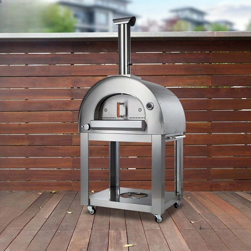 

Outdoor Garden Stainless Steel Italian Pizza Oven Pizz Grill Charcoal Firewood Kiln Braise Grill Meatloaf