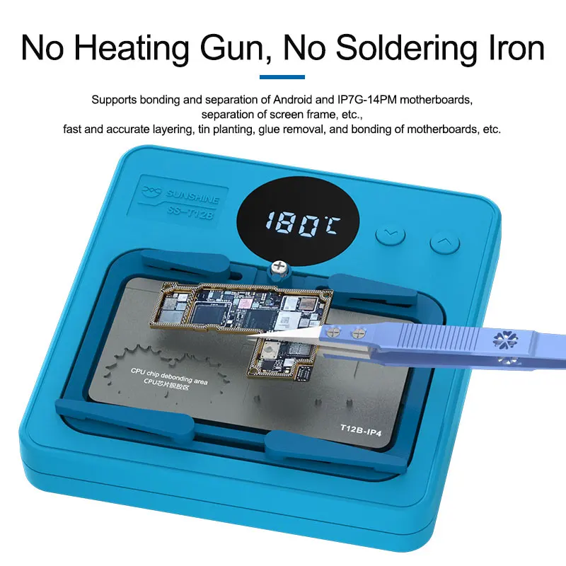 SUNSHINE SS-T12B Intelligent Maintenance Heating Planting Tin Support Android IPhone IP7G-14PM Series Platform Rapid Heating