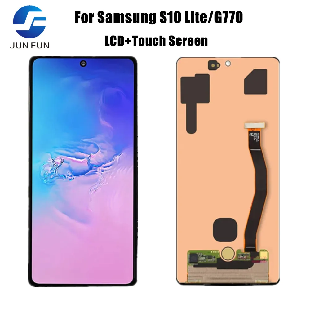 Super AMOLED For Samsung Galaxy S10 Lite G770F G770F/DS G770F/DSM G770U1 LCD Display Touch Screen Accembly