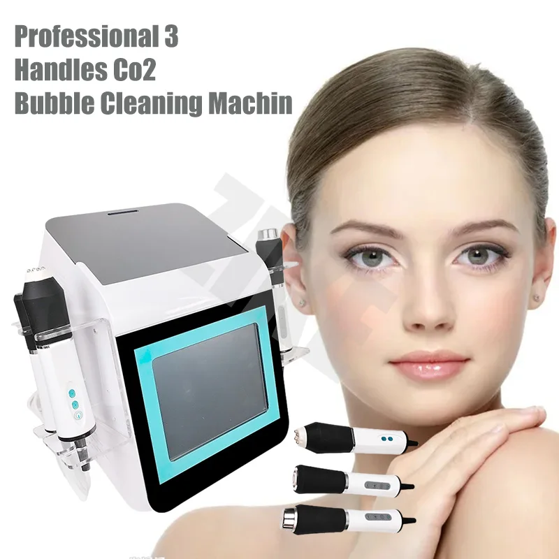 Newest 3 In 1 Co2 Oxygen Bubble RF Ultrasonic Skin Tightening Exfoliate Multi Functional Skin Care Beauty Machine