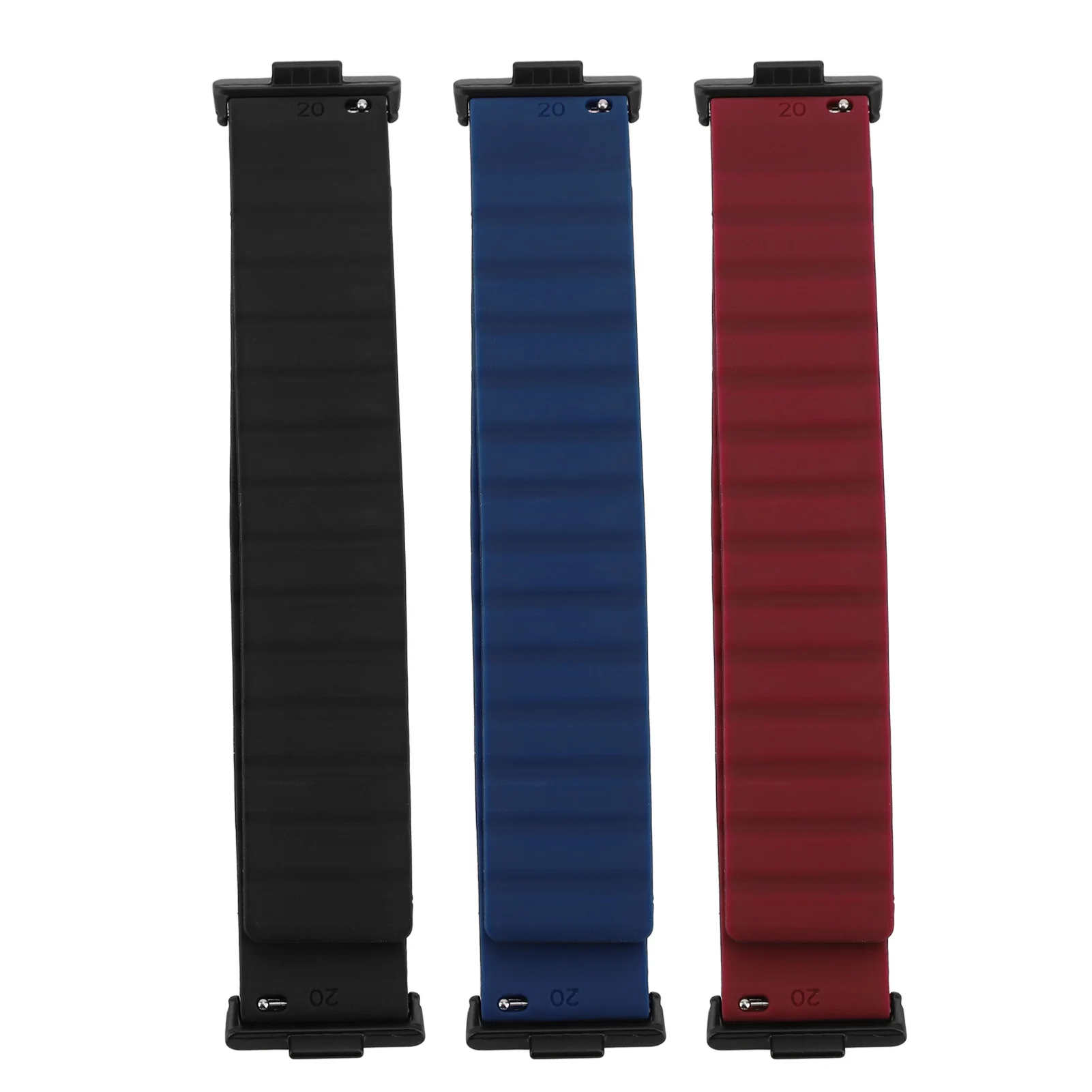 

2 шт., браслет с сильным магнитным звеном, регулируемый мягкий силиконовый быстросъемный магнитный ремешок для часов, спортивный ремешок, совместимый для часов Fit 3