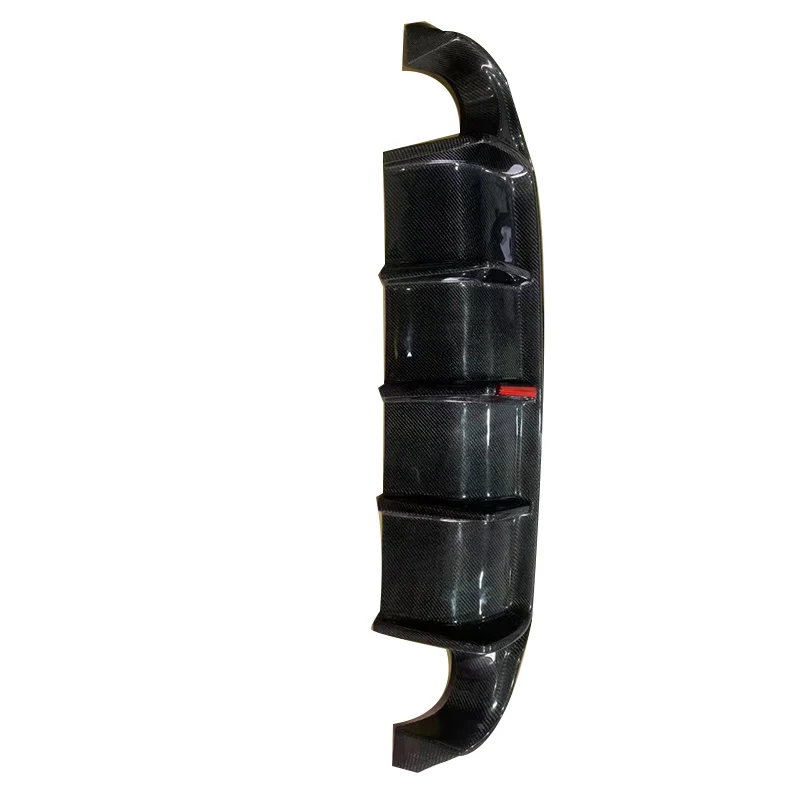 

High Quality Carbon Fiber Rear Diffuser with LED Brake Carbon Fiber Rear Diffuser for Infiniti Q50 2014-2017