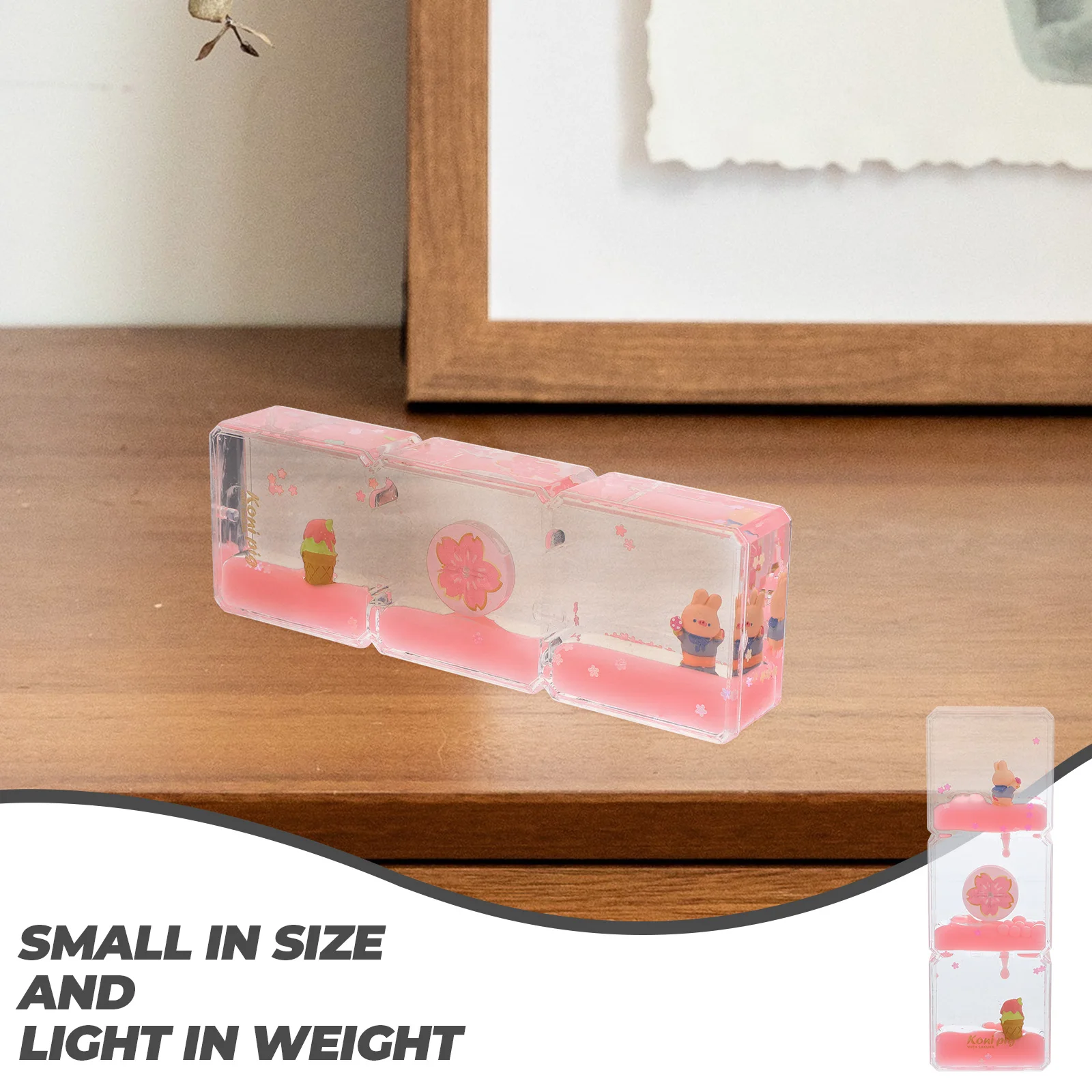 

Creative Cartoon Oil Liquid Timer Decorative Liquid Bubbler Hourglass Ornament For Home Decoration