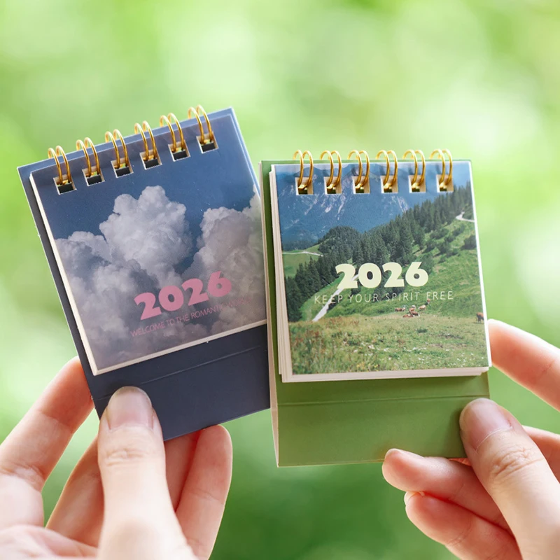 

Fromthenon 2026 Desk Mini Calendar Planner Journal Notebook Schedule Stickers 2026 Calendar Desk Office Stationery Supplies