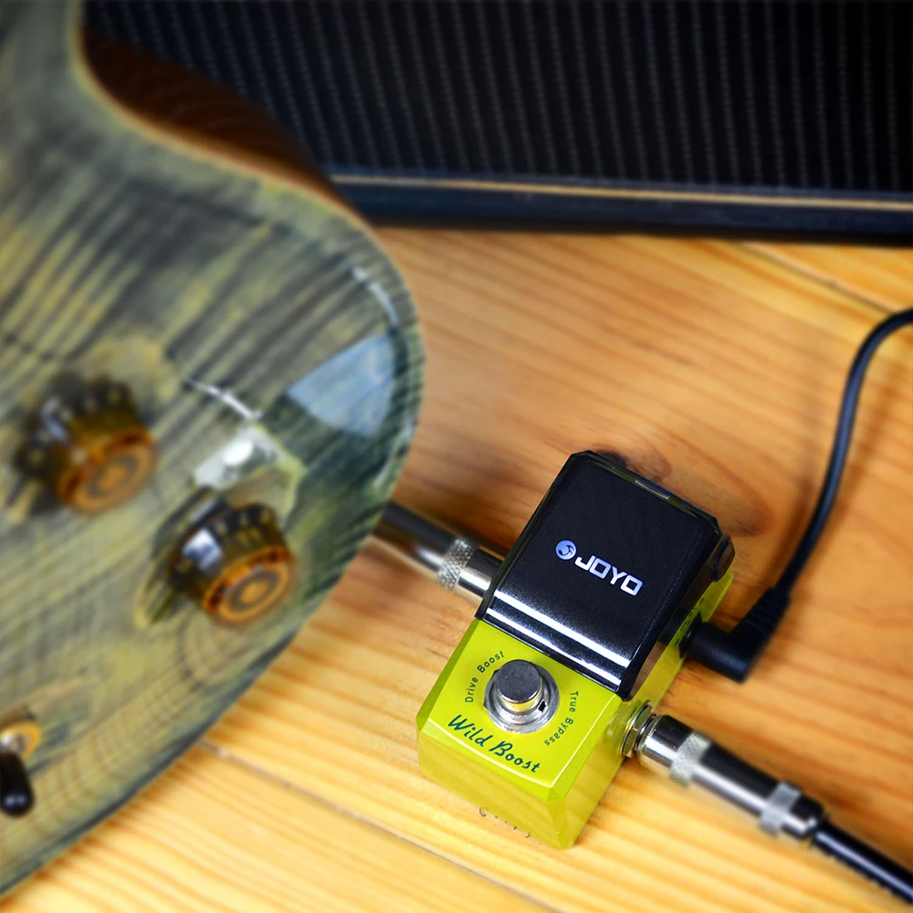JF-302 WILD BOOST دواسة جيتار ثنائية النطاق EQ المثير/تأثير المحرك الزائد مع كسب 12 ديسيبل للأصوات القذرة الجامحة