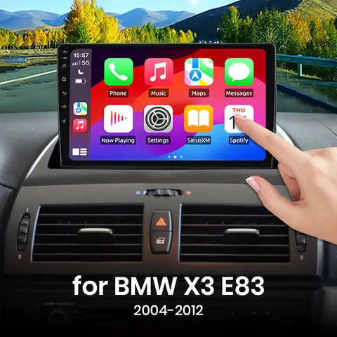 For BMW X3 E83 2004-2012 Wireless CarPlay for Apple Android Auto Car Radio GPS IPS RDS FM WiFi BT 4G 8Core Multimedia Stereo