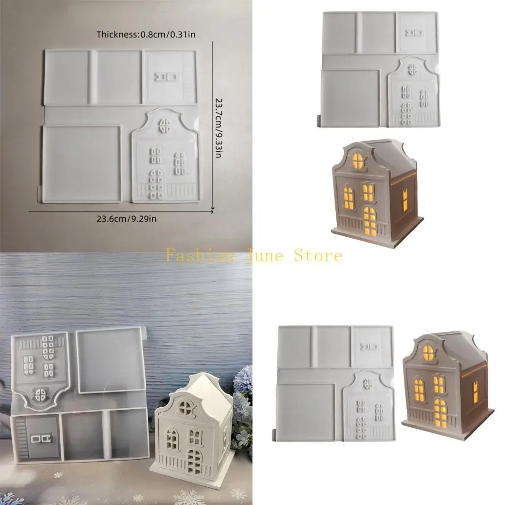 

N5KA Creative Keyring Castes Molds Sturdy Silicone House Shpe Stylish Molds for Customes Name Craft Supplies Daily Use