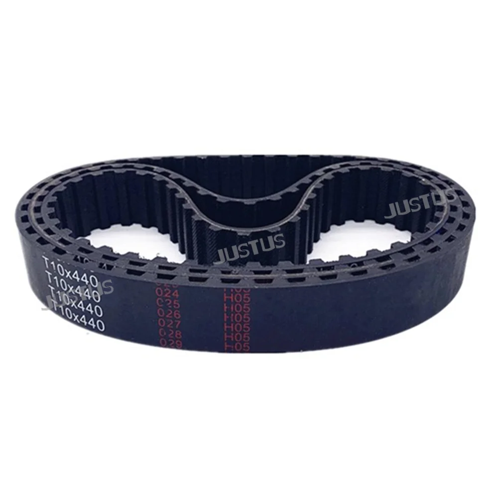 T10 type Rubber Closed Loop Timing Belt Width 15/20/25/30/40/50mm Perimeter 770-1100mm Pitch 10mm T10 Synchronous Belt