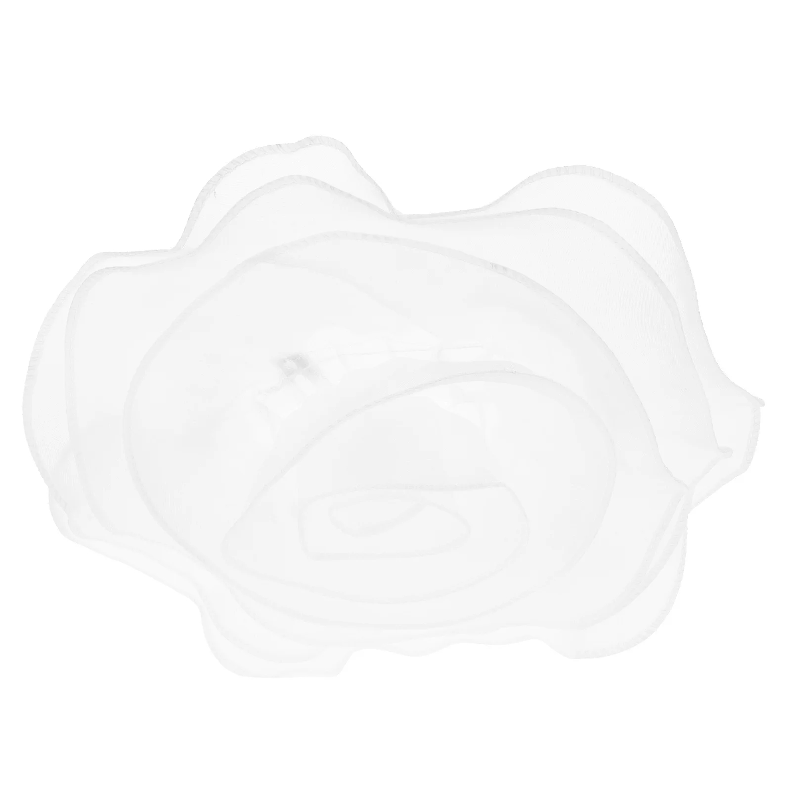 

Large Organza Flower Brooch Pin White 27Cm Elegant Floral Banquet Dress Suit Lapel Pin Wedding Dance Party Accessory