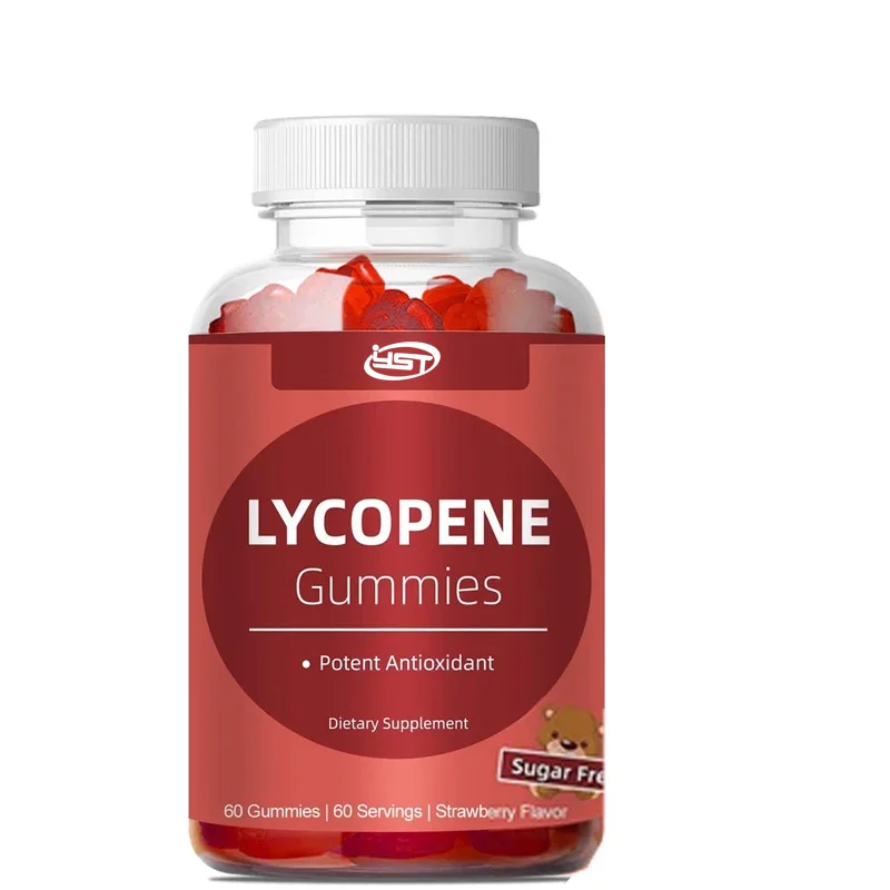 

Lycopene supplement gummies, prostate and heart health, tomato fruit extract, potent antioxidant, gluten free