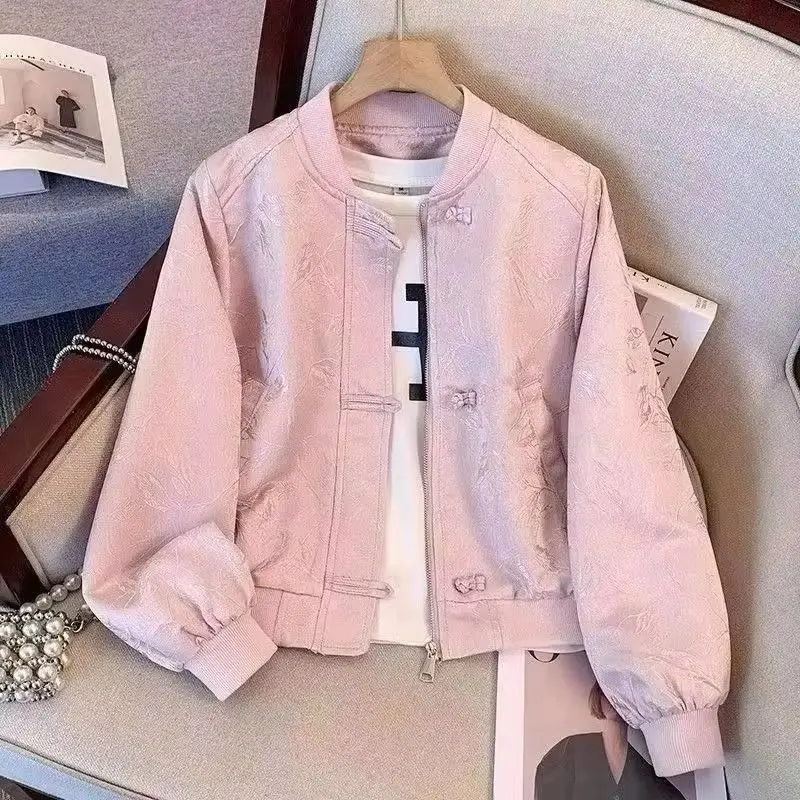 

2025 New Spring Autumn Fashion Women Jacket Loose Short Casual Baseball Female Windbreaker Outerwear Ladies Tops