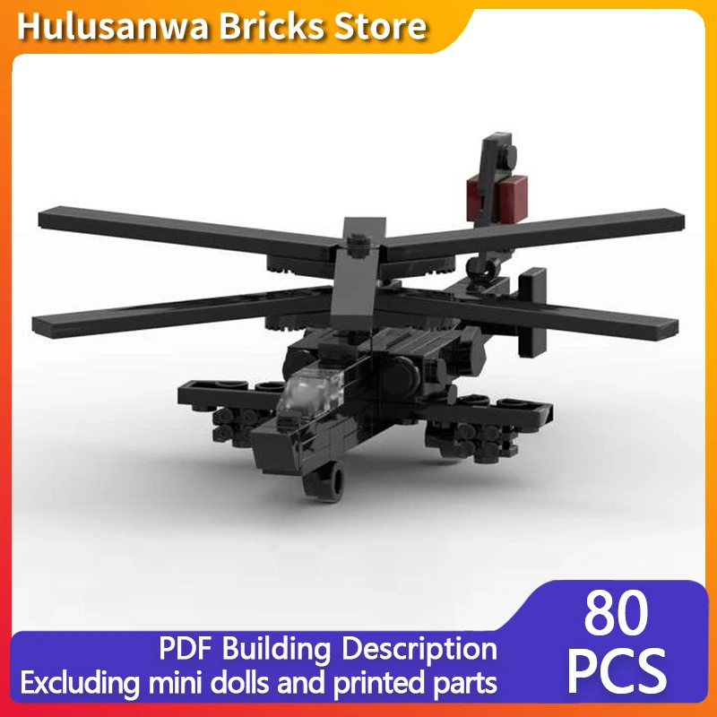 

Ka-50 Black Shark Armed Helicopter Model MOC Building Bricks War Equipment Modular Technology Gifts Assemble Children Toys Suit