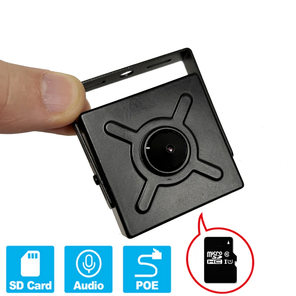 2MP 5MP 1080P POE 48V Mini IP Camera HD Cctv Security High Definition Surveillance Support Micro SD Slot Audio Home Camhipro