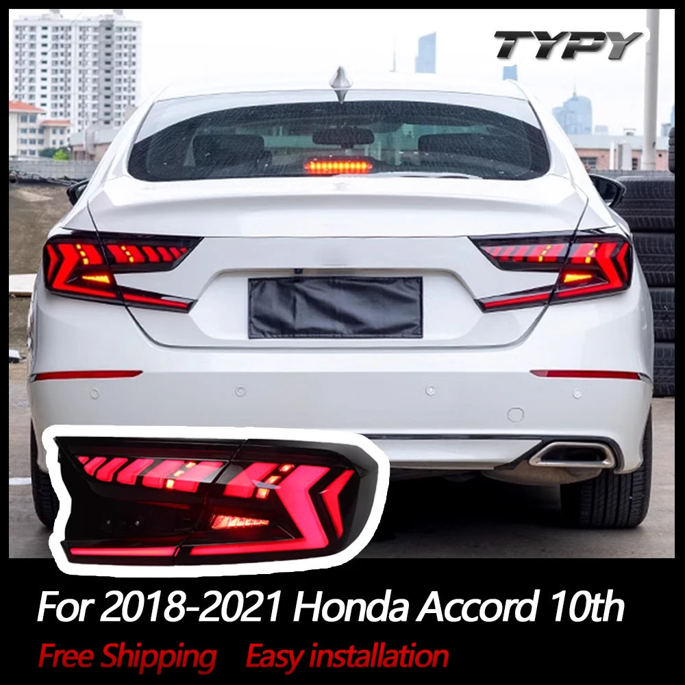 Car LightFor Honda Accord 10th 2018-2021 Taillight LED Projetor Tail Lamp Daytime Running Light Automotive Accessories