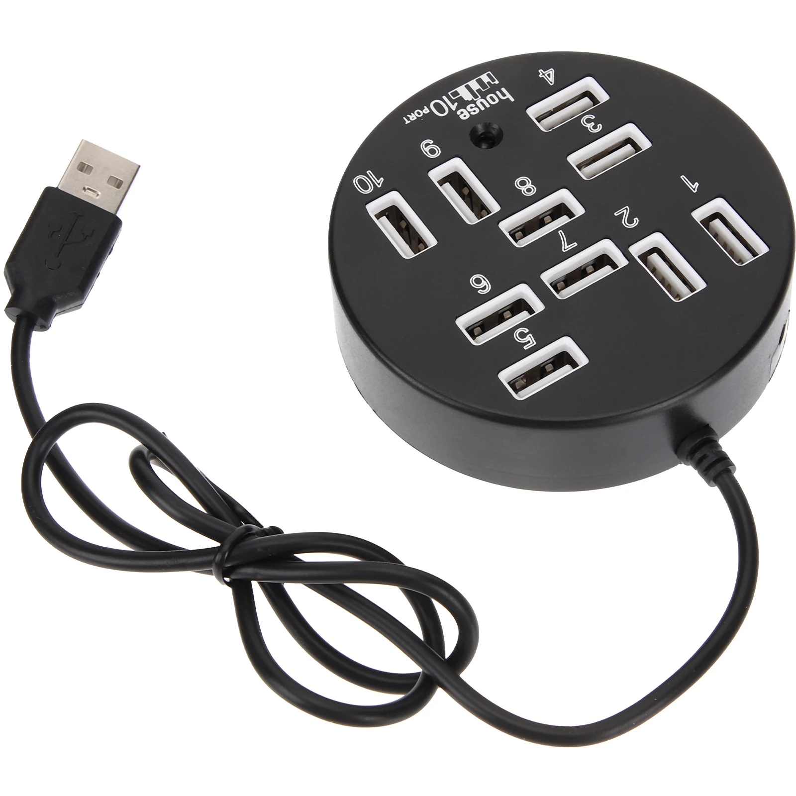 

Classic Design Abs Usb Hub 10 Ports Persistent Power Supply Multiple Usb Port For Laptop Desktop Computer Peripheral Equipment