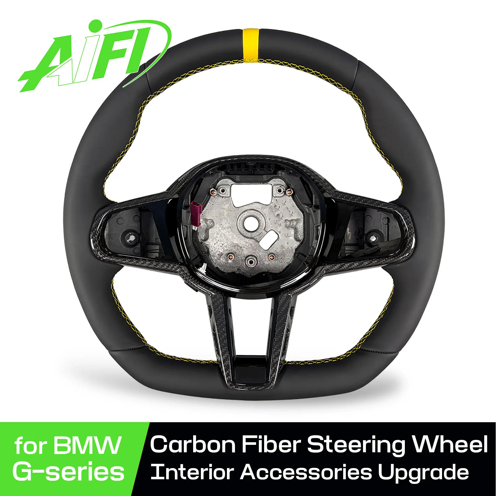 Custom Carbon Fiber Heated Steering Wheel for BMW 1 2 3 4 5 6 7 8 Series G20 G30 G31 G42, G80, G22, Z4 G32 X3 X4 X5 Upgrade