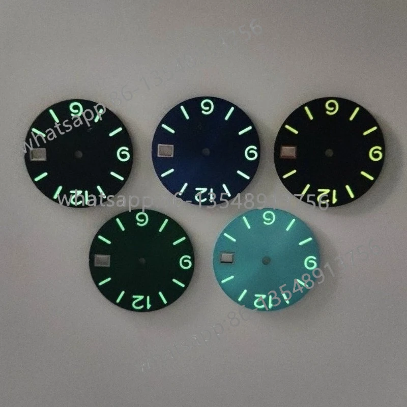 

Modified watch accessories 28.5mm automatic mechanical watch dial, literally adapted to nh35/36/4R/7S movement in stock