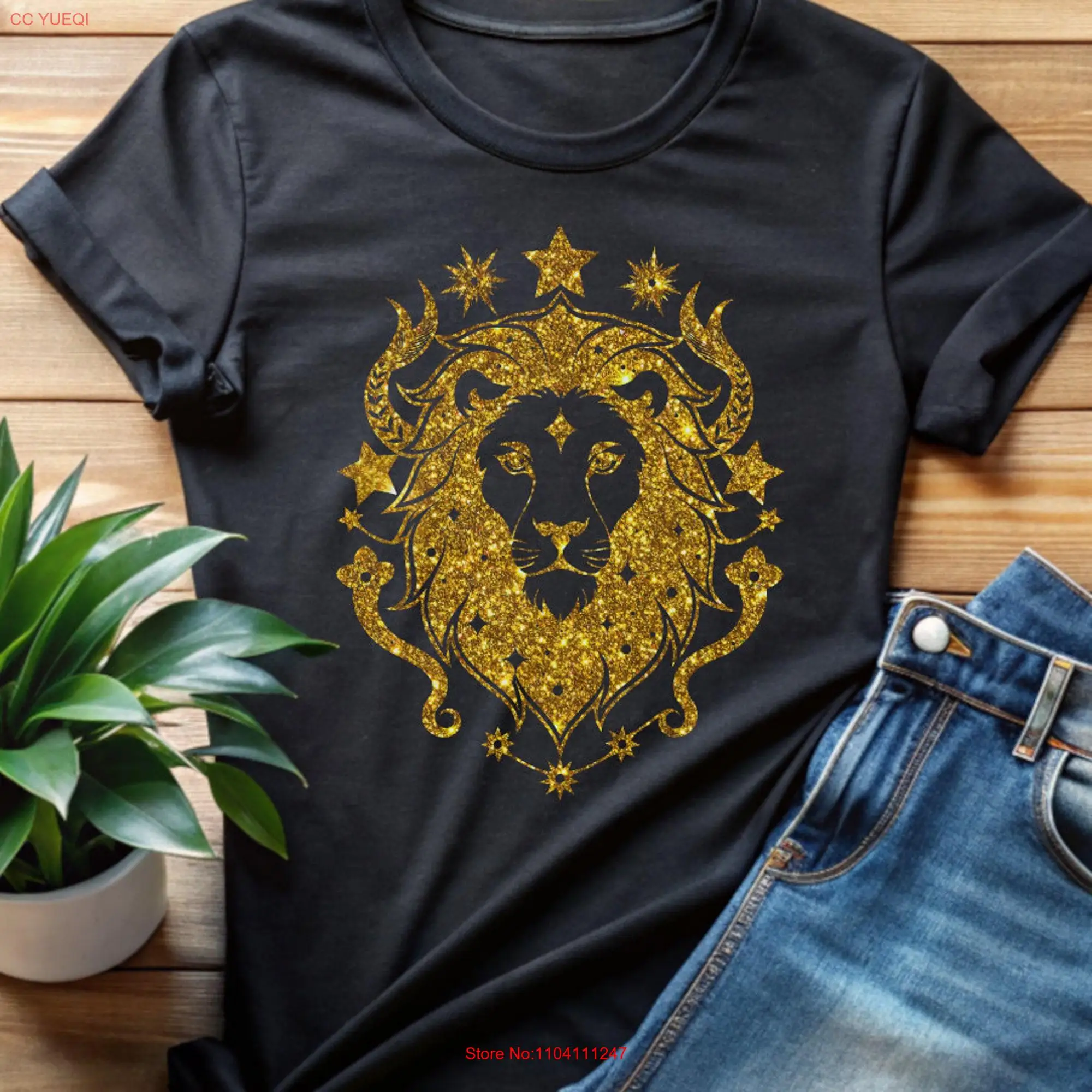 Leo Zodiac Sign T Shirt Astrology Symbol Horoscope Clothing long or short sleeves